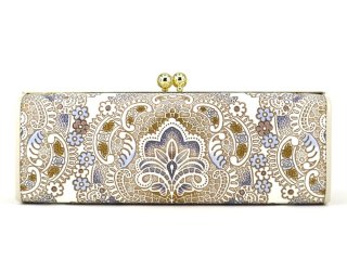 文庫屋大関 四角いがま口（アンティークレース） antina×文庫屋大関