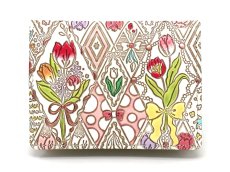 画像1: チューリップの花束 箱まち小銭入れ［t］ (1)