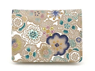 新品・未使用品】文庫屋大関 箱まち小銭入れ マジョリカ柄 オリジナル