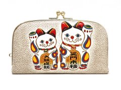 招き猫 天溝がま口［t］