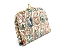 画像2: 花と猫＜インディゴ＞ 天溝がま口［t］ (2)