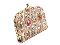 画像2: 花と猫＜ローズ＞ 天溝がま口［t］ (2)