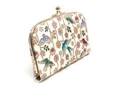 画像2: 枝垂れ花鳥 天溝がま口［t］ (2)