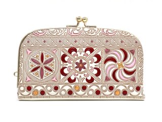 錦紗＜緑＞ 天溝がま口［t］