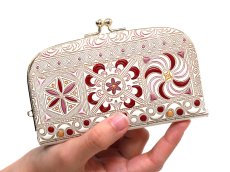 画像4: 錦紗＜ピンク＞ 天溝がま口［t］ (4)