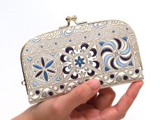 画像4: 錦紗＜紫＞ 天溝がま口［t］ (4)