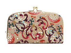 乱菊＜赤紫＞ 天溝がま口［t］