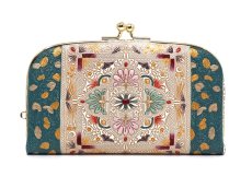 画像1: 黄金のタピ 天溝がま口 (金唐柄)［t］ (1)