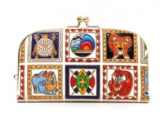 アフリカ 天溝がま口（絢爛柄）［t］