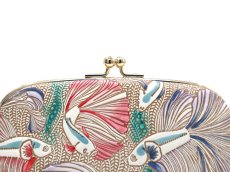 画像4: ラビリンスフィッシュ＜パープル＞ 天溝がま口［t］ (4)