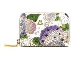 【夏限定柄】紫陽花 ファスナー小銭入れ［t］