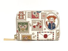 画像1: 切手 ファスナー小銭入れ［t］ (1)