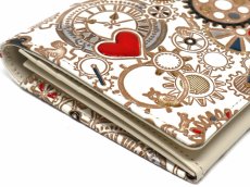 画像3: 時の歯車＜赤黒＞ 束入れ (金唐柄)［t］ (3)