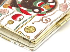 画像3: 【予約限定】編むくま 箱まち口金付き札入れ［t］ (3)