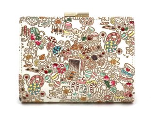 ラビリンスフィッシュ＜パープル＞ 箱まち口金付き札入れ［t］