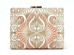 ロカイユ＜ベビーピンク＞ 箱まち口金付き札入れ［t］