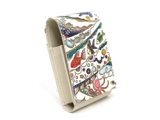 画像2: 【限定Item】海はひろいな 鏡付きリップケース（金唐柄）［t］ (2)