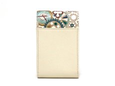画像3: 【限定Item】時の歯車＜青緑＞ 鏡付きリップケース（金唐柄）［t］ (3)