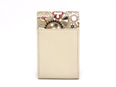 画像3: 【限定Item】時の歯車＜赤黒＞ 鏡付きリップケース（金唐柄）［t］ (3)