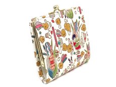 画像3: 完売【予約限定】弾けるもろこしガール  四角いがま口（金唐柄）［t］ (3)