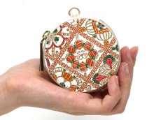 画像5: 【Xmas柄】キャンディクロッシェ マカロンポーチ［t］ (5)