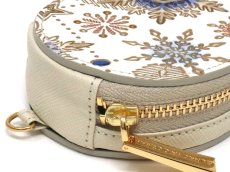 画像4: 【Xmas柄】スノーオーナメント＜ラピス＞ マカロンポーチ（金唐柄）［t］ (4)