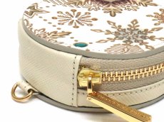 画像4: 【Xmas柄】スノーオーナメント＜ブロンズ＞ マカロンポーチ（金唐柄）［t］ (4)