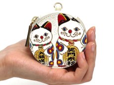 画像4: 招き猫 マカロンポーチ［t］ (4)
