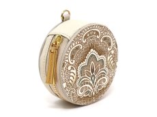 画像2: アンティークレース＜オリーブ＞ マカロンポーチ［t］ (2)