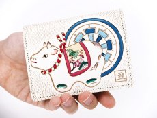 画像4: 完売【干支財布】源氏丑 箱まち小銭入れ［t］ (4)