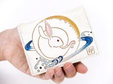 画像4: 完売【干支財布】波うさぎ 箱まち小銭入れ［t］ (4)