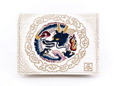 画像1: 完売【干支財布】雲竜＜紺＞ 箱まち小銭入れ［t］ (1)