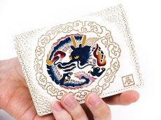 画像4: 完売【干支財布】雲竜＜紺＞ 箱まち小銭入れ［t］ (4)