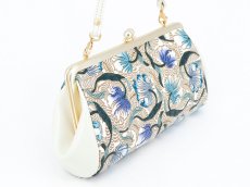 画像2: 完売【予約限定】ノースガーデン<ターコイズ> がま口ハンドルクラッチ (2)