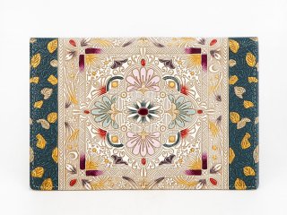 黄金のタピ ぐるっとファスナーの長財布 (金唐柄)［t］