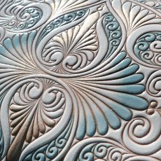 柄：ロカイユ＜ブルーグレー＞