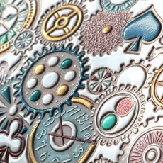 柄：時の歯車＜青緑＞