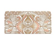 柄：ロカイユ＜ピンク＞