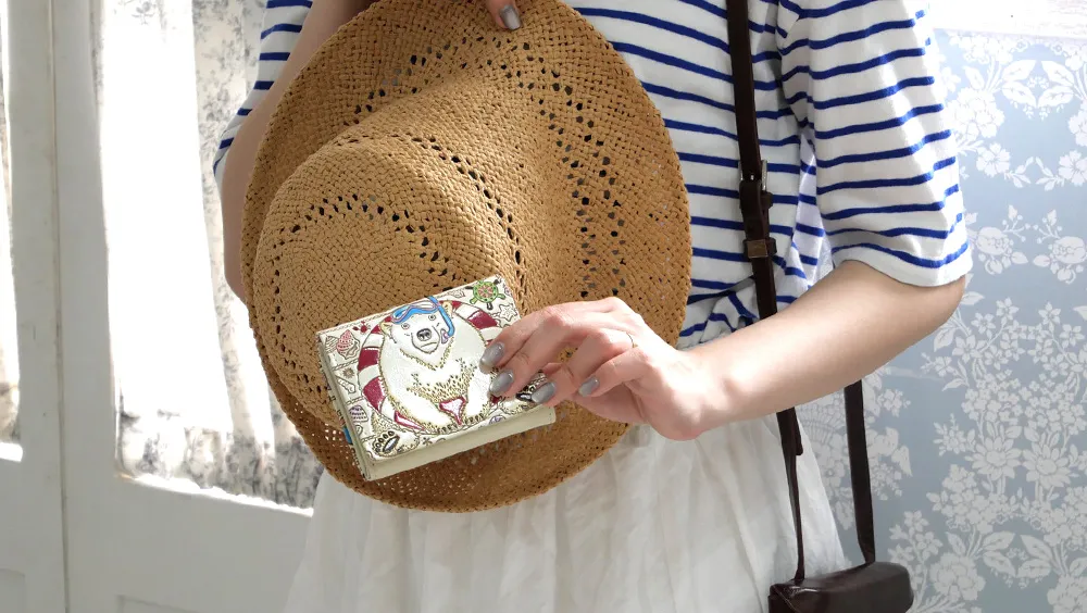 文庫屋大関 三つ折りミニ財布