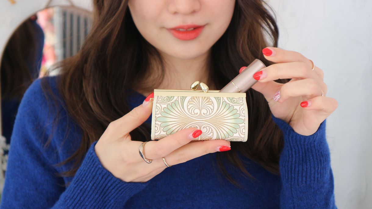 リップも入るハートまちの小物入れ