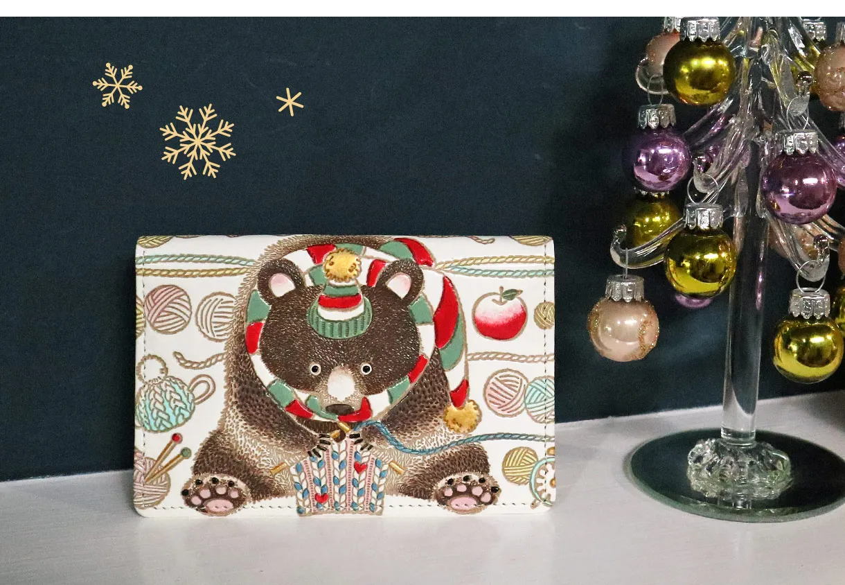 文庫屋大関 両面文庫革のパスカードホルダー