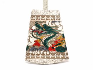 文庫屋「大関」 終売【お一人様1点まで】龍＜緑＞ 天溝がま口［t］