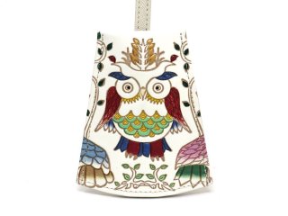 文庫屋「大関」 錦紗＜青＞ 三つ折りミニ財布［t］