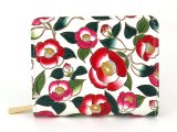終売 椿 ぐるっとファスナーのお財布［t］