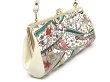 画像3: 【限定Item】海はひろいな がま口ハンドルクラッチ（金唐柄） (3)