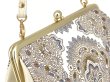 画像3: 完売【限定アイテム】アンティークレース＜ビオラ＞ がま口ハンドルクラッチ (3)