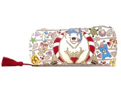 【夏限定柄】泳ぐま メガネケース［t］