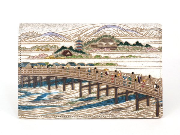 画像1: 浮世絵 三条大橋 パーソナルホルダー［t］ (1)