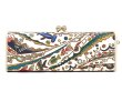 画像2: 【夏限定柄/限定Item】海はひろいな がま口ペンケース（金唐柄） (2)