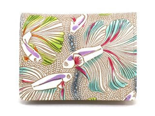 【新品・未使用品】文庫屋大関 箱まち小銭入れ マジョリカ柄 オリジナルカラー 新品・未使用品】文庫屋大関 箱まち小銭入れ マジョリカ柄
